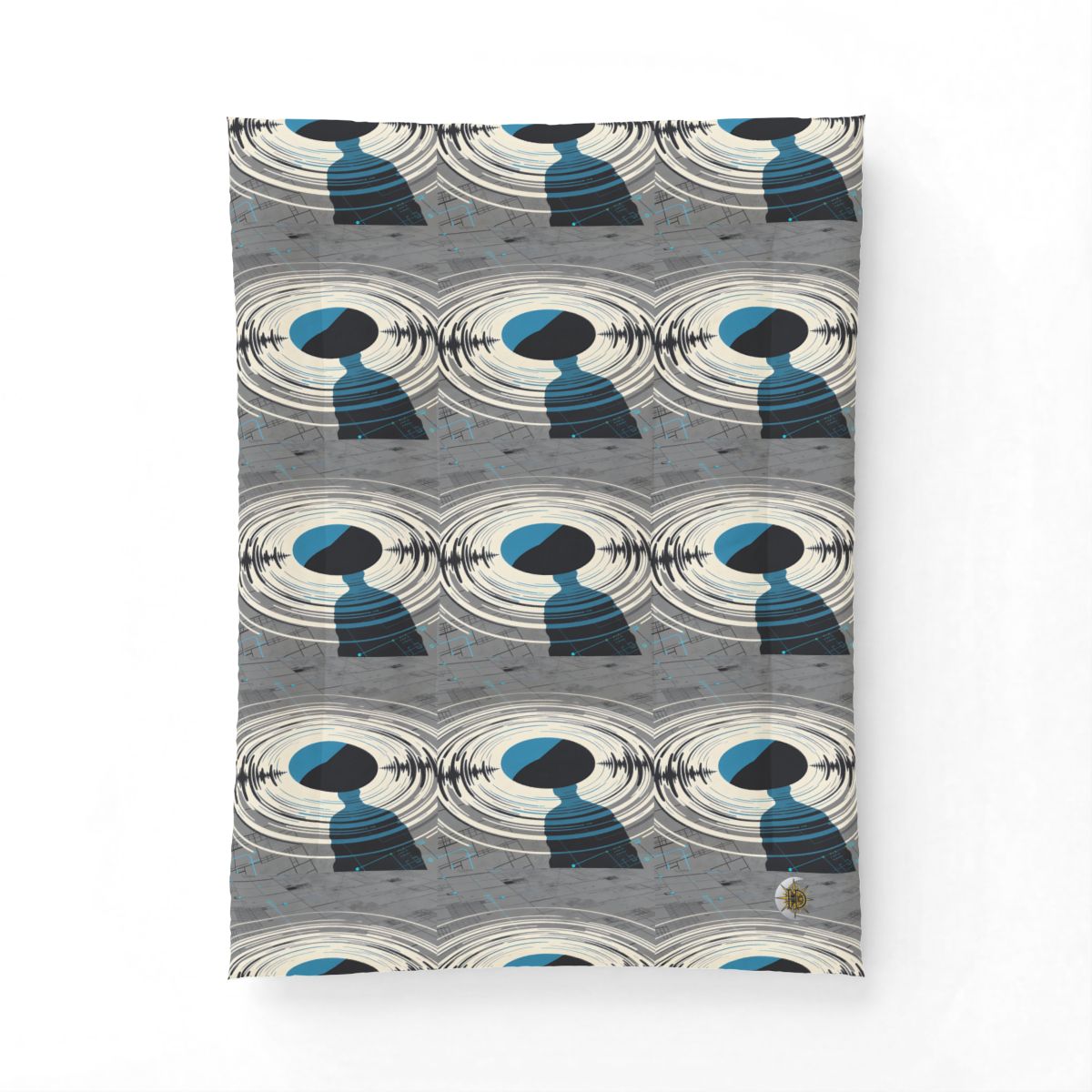 HD Echo Circuit Cotton-Shell Comforter — additional view