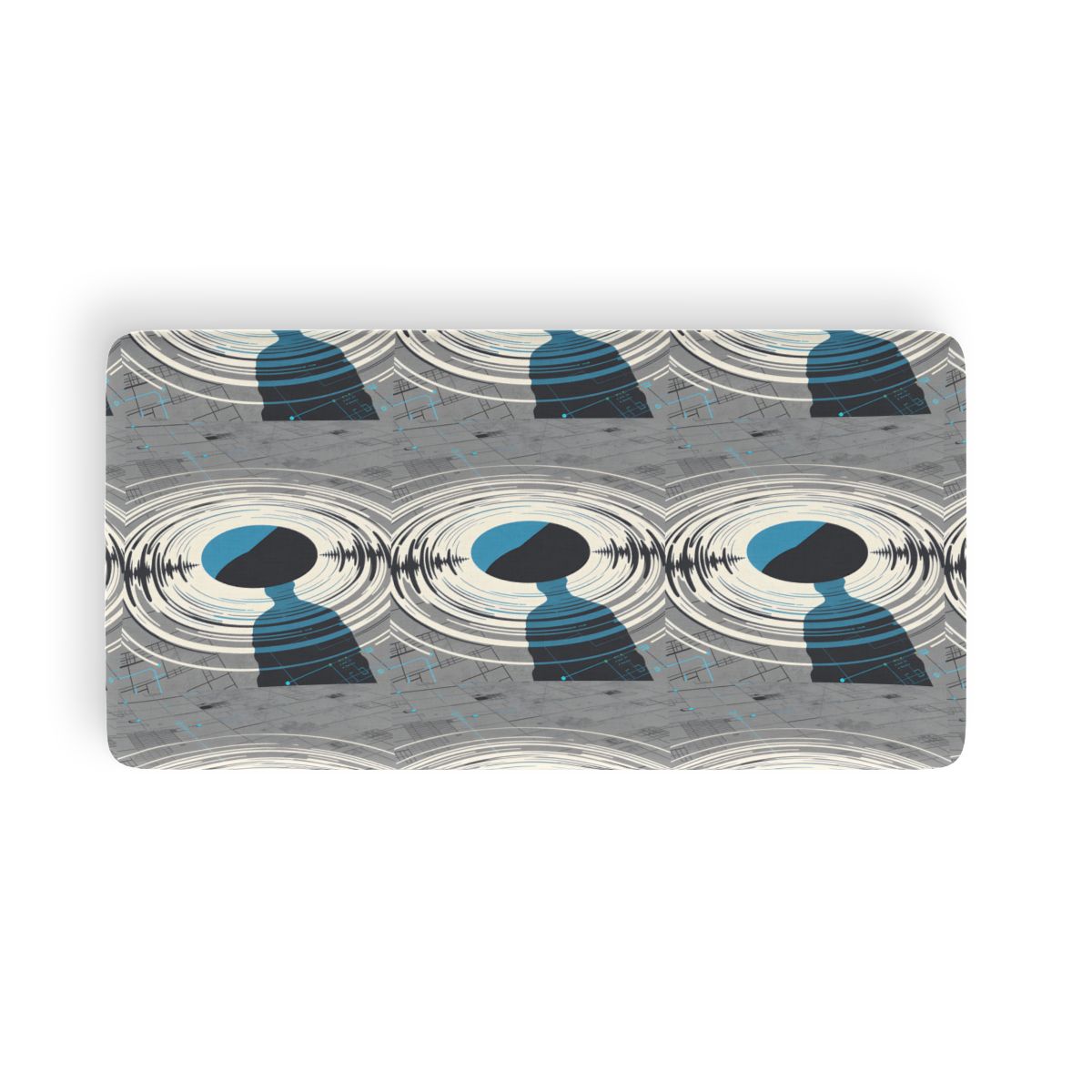 HD Echo Circuit Twin Jersey Fitted Sheet