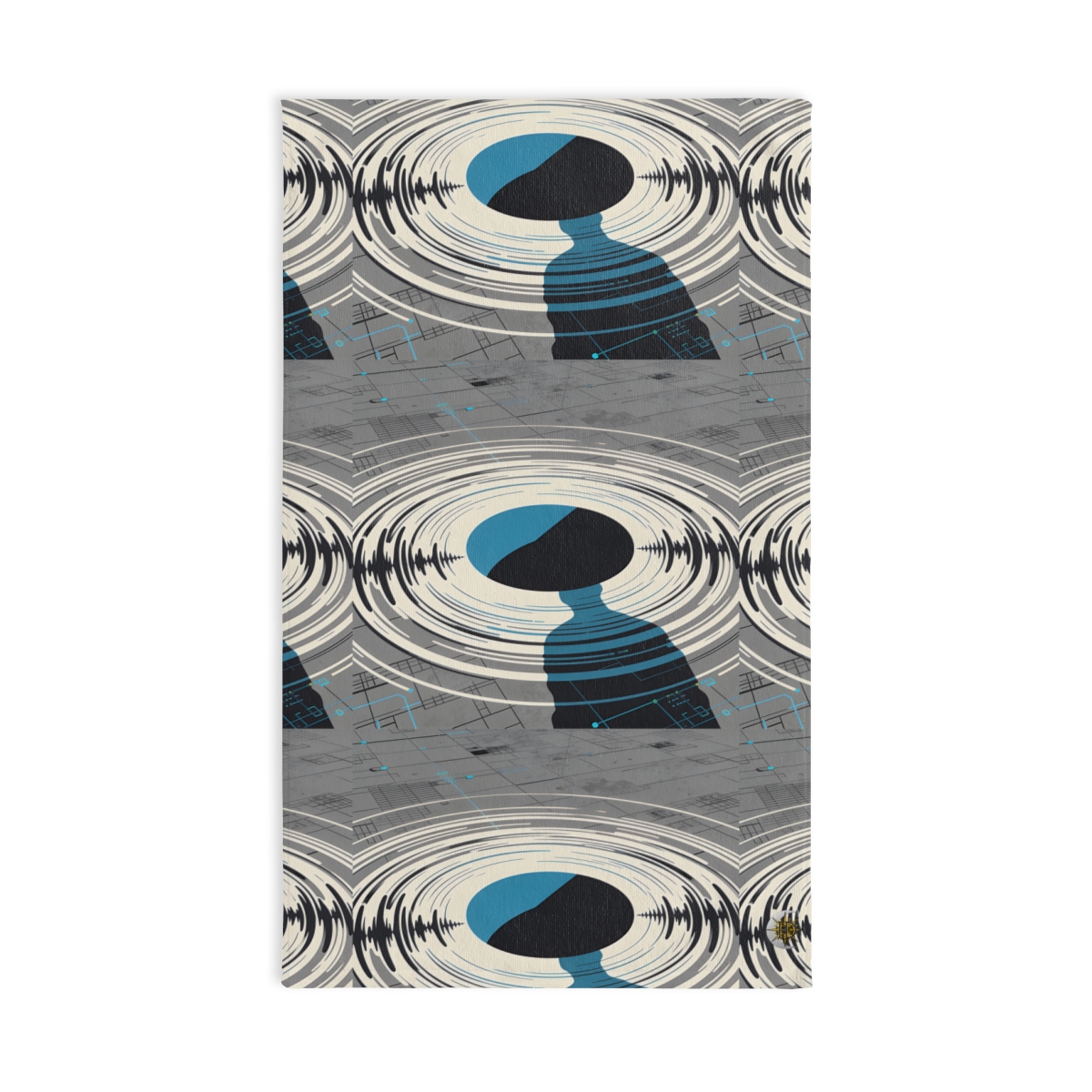 HD Echo Circuit Printed Hand Towel