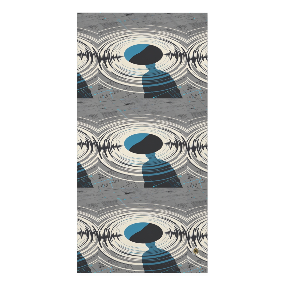 HD Echo Circuit Mink-Cotton Bath Towel