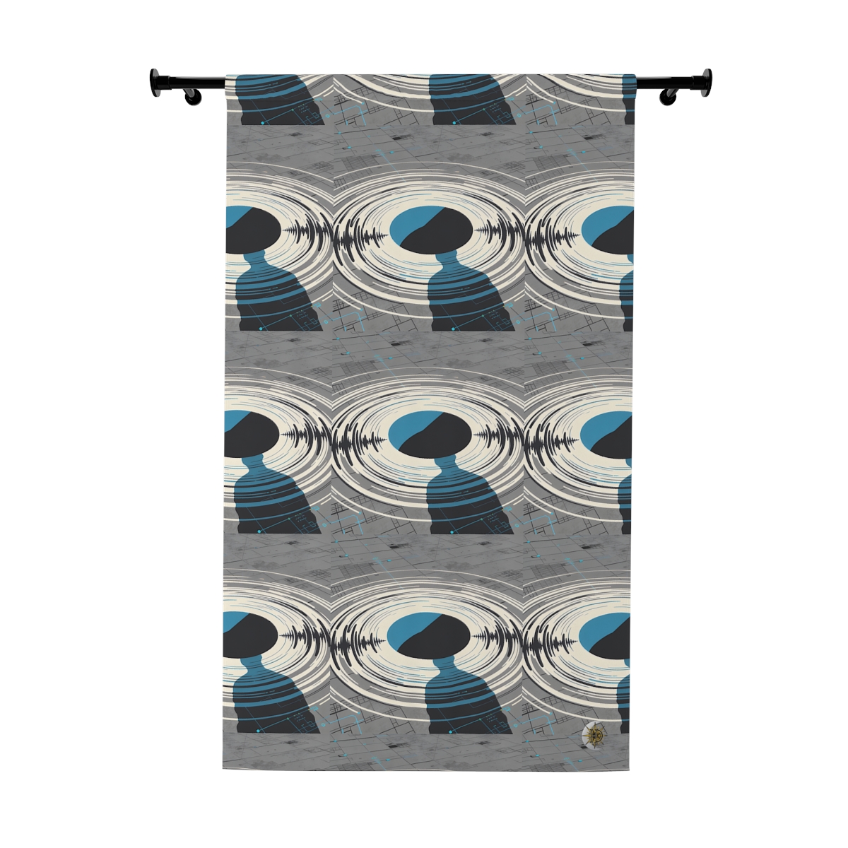 HD Echo Circuit Blackout Window Curtain Panel