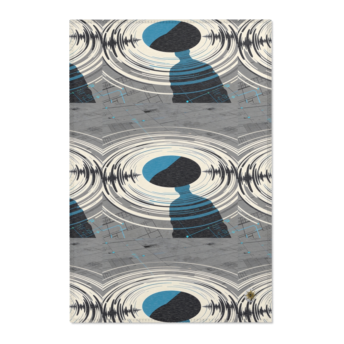 HD Echo Circuit Polyester Chenille Area Rug