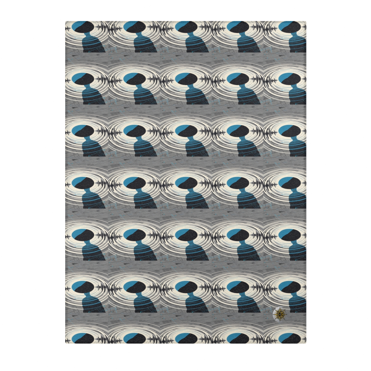 HD Echo Circuit Polyester Chenille Area Rug — additional view