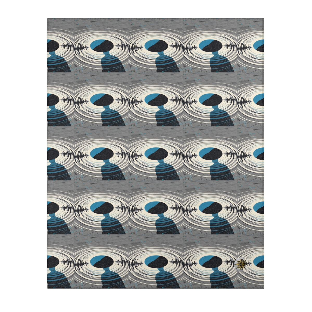 HD Echo Circuit Polyester Chenille Area Rug — additional view