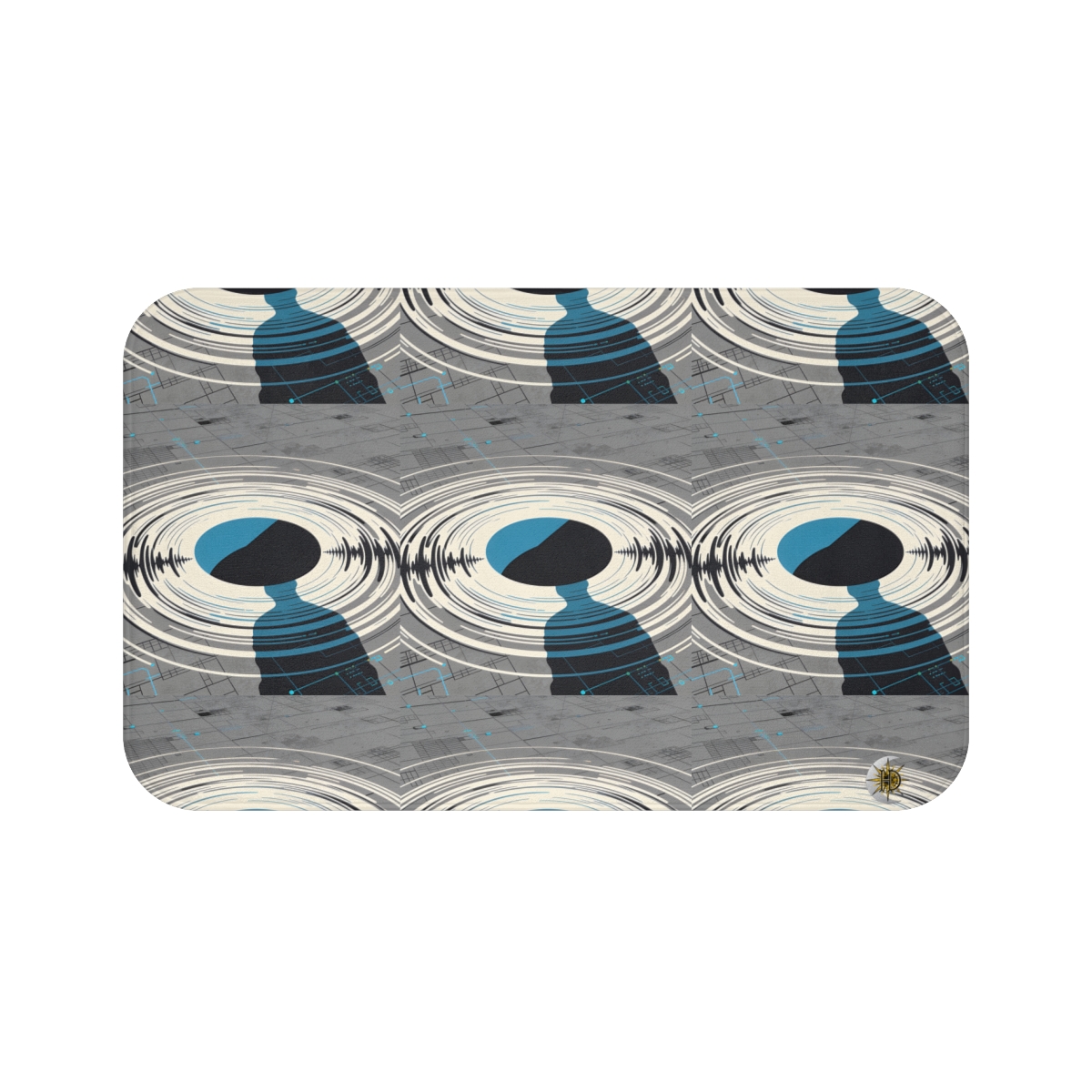 HD Echo Circuit Memory-Foam Bath Mat
