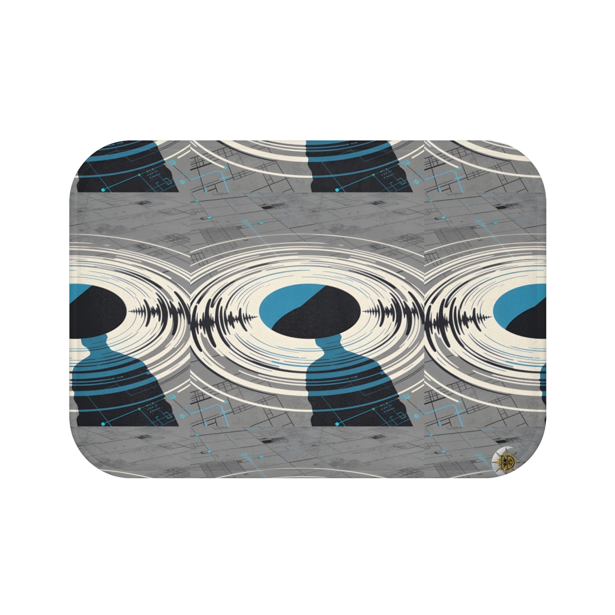 HD Echo Circuit Memory-Foam Bath Mat — additional view