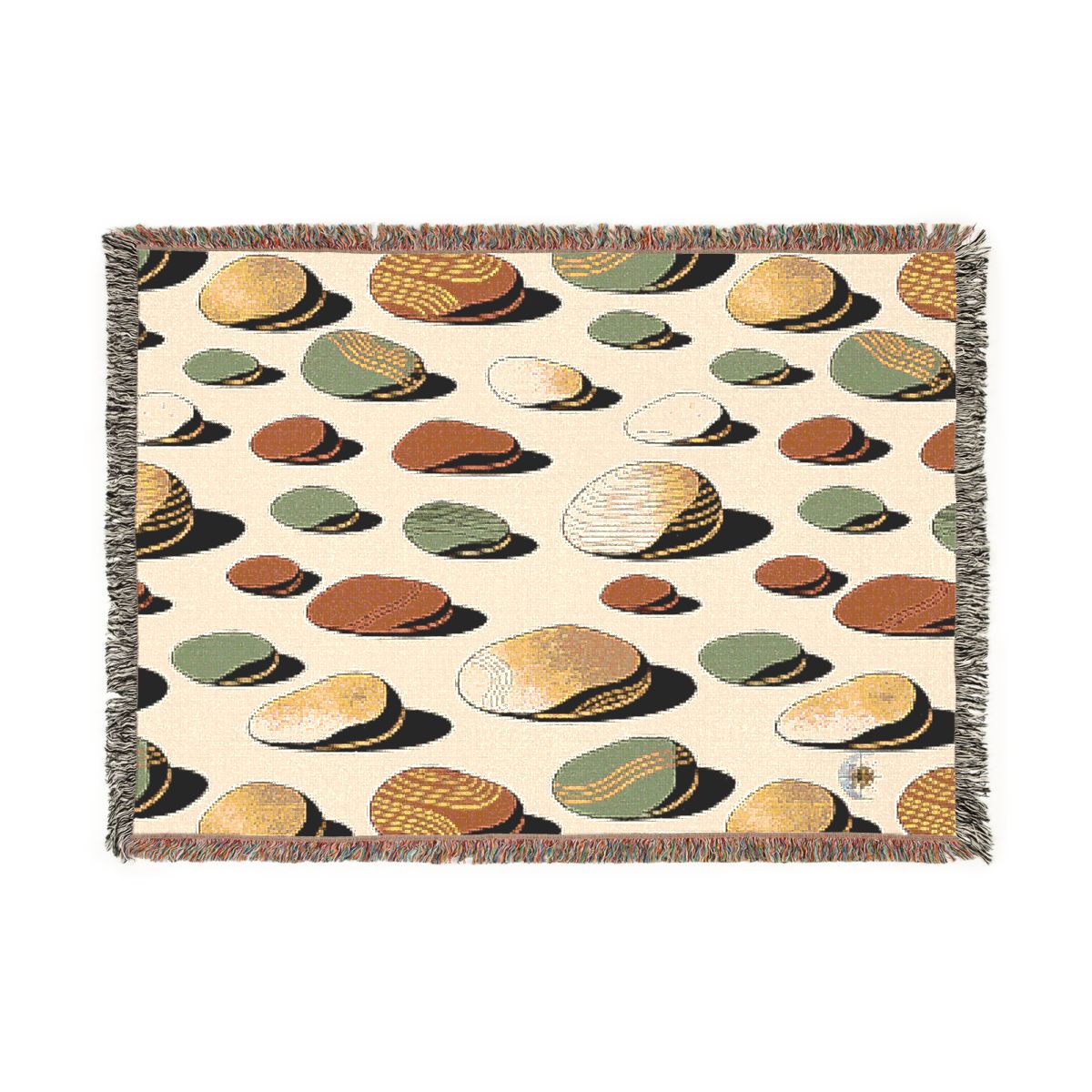 HD Riverstone Scatter 100% Cotton Woven Blanket