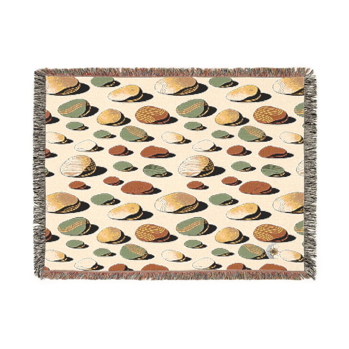 HD Riverstone Scatter 100% Cotton Woven Blanket — additional view