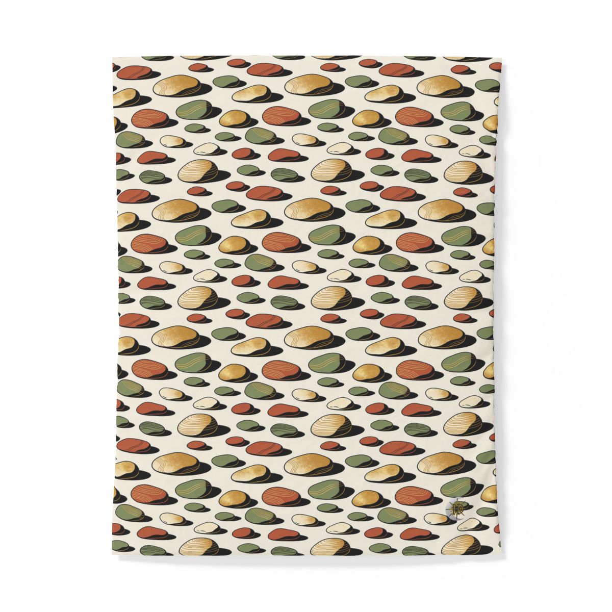 HD Riverstone Scatter 100% Cotton Duvet Cover — additional view