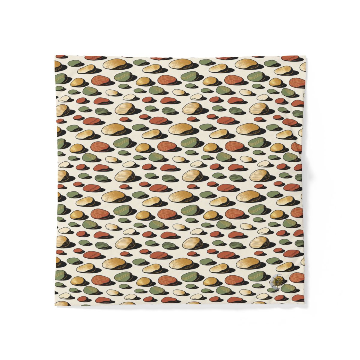 HD Riverstone Scatter 100% Cotton Duvet Cover — additional view