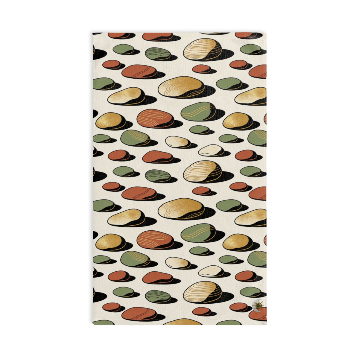 HD Riverstone Scatter Printed Hand Towel