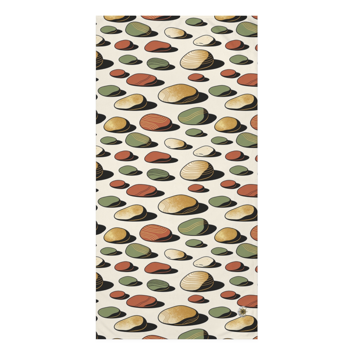 HD Riverstone Scatter Mink-Cotton Bath Towel