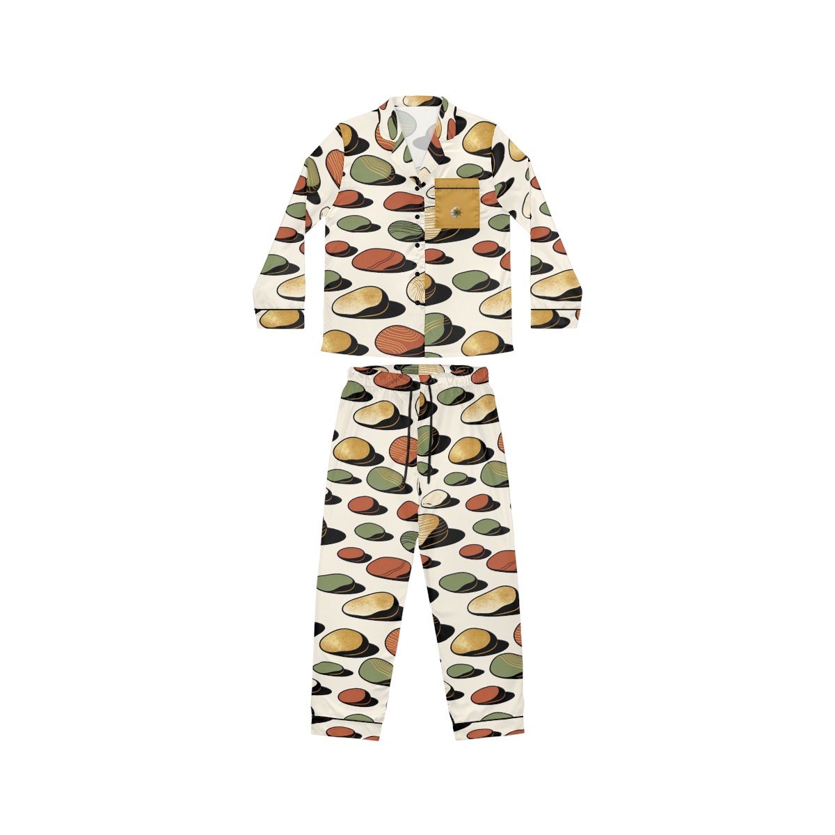 HD Riverstone Scatter Women’s Satin Pajama Set