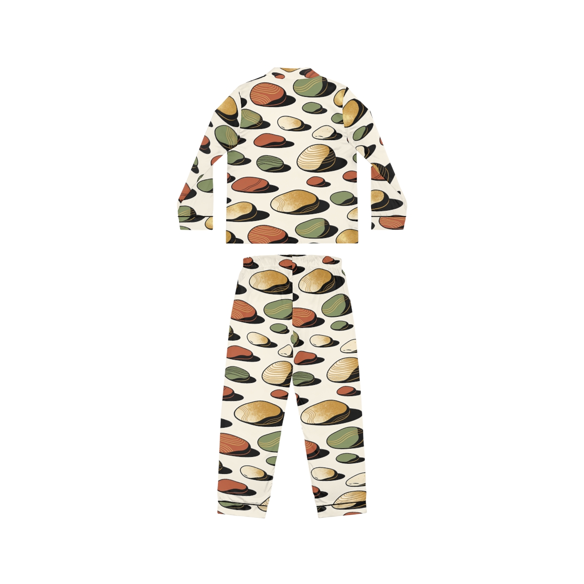 HD Riverstone Scatter Women’s Satin Pajama Set — additional view