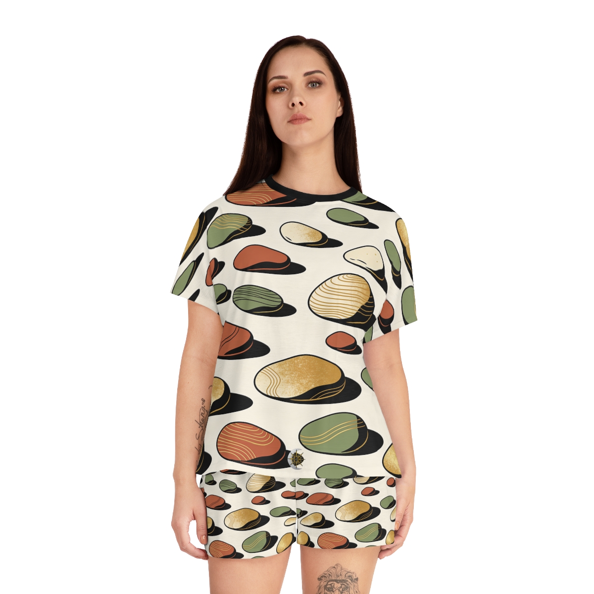 HD Riverstone Scatter Women’s Short Pajama Set — additional view