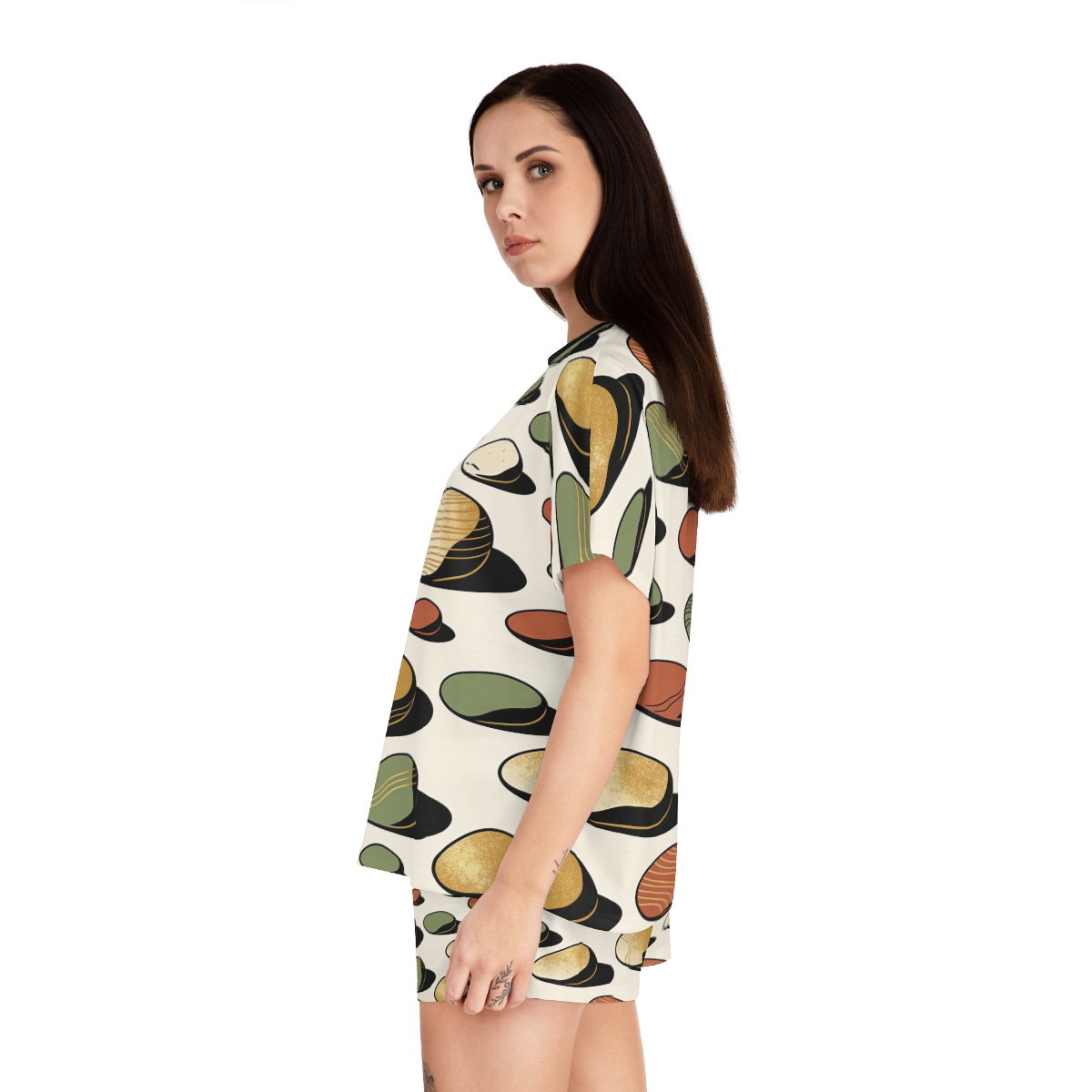 HD Riverstone Scatter Women’s Short Pajama Set — additional view