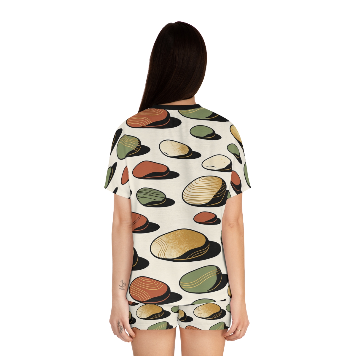 HD Riverstone Scatter Women’s Short Pajama Set — additional view