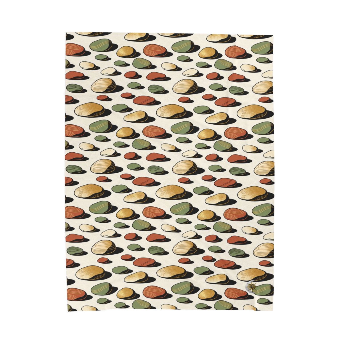 HD Riverstone Scatter Velveteen Plush Blanket — additional view