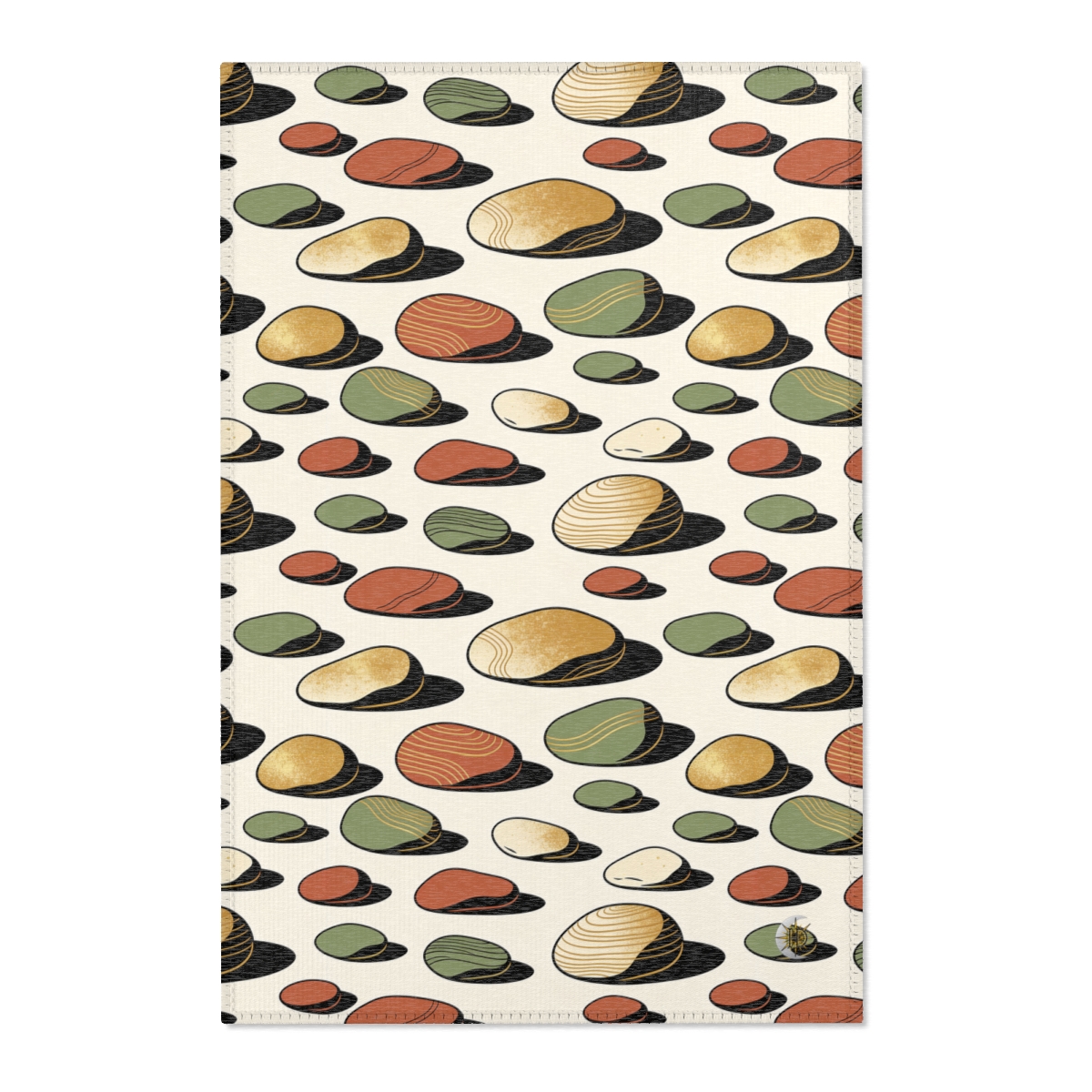 HD Riverstone Scatter Polyester Chenille Area Rug