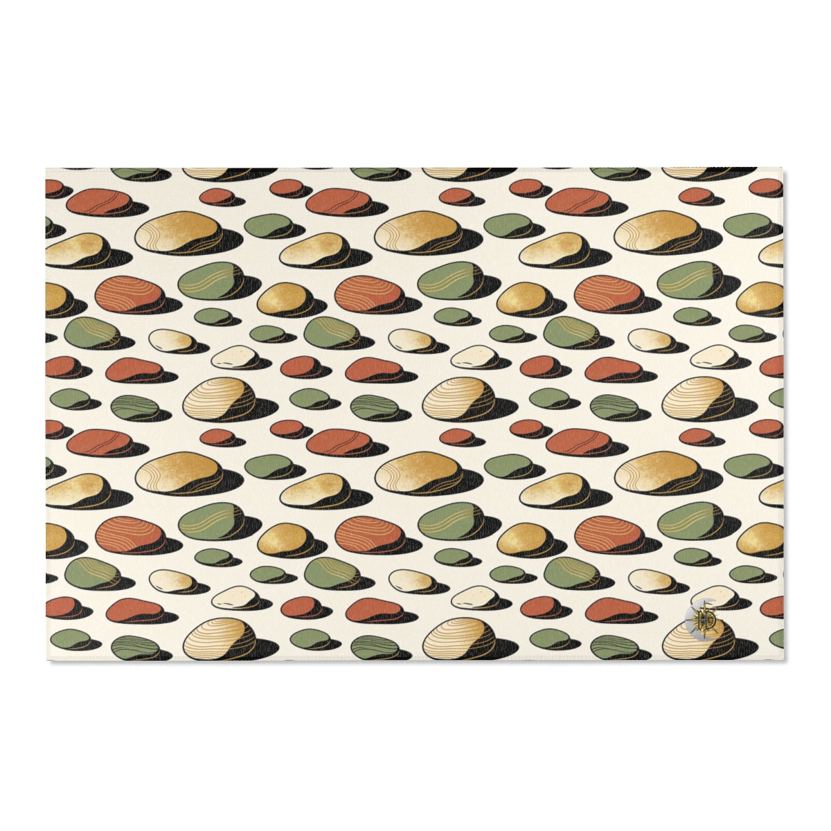 HD Riverstone Scatter Polyester Chenille Area Rug — additional view