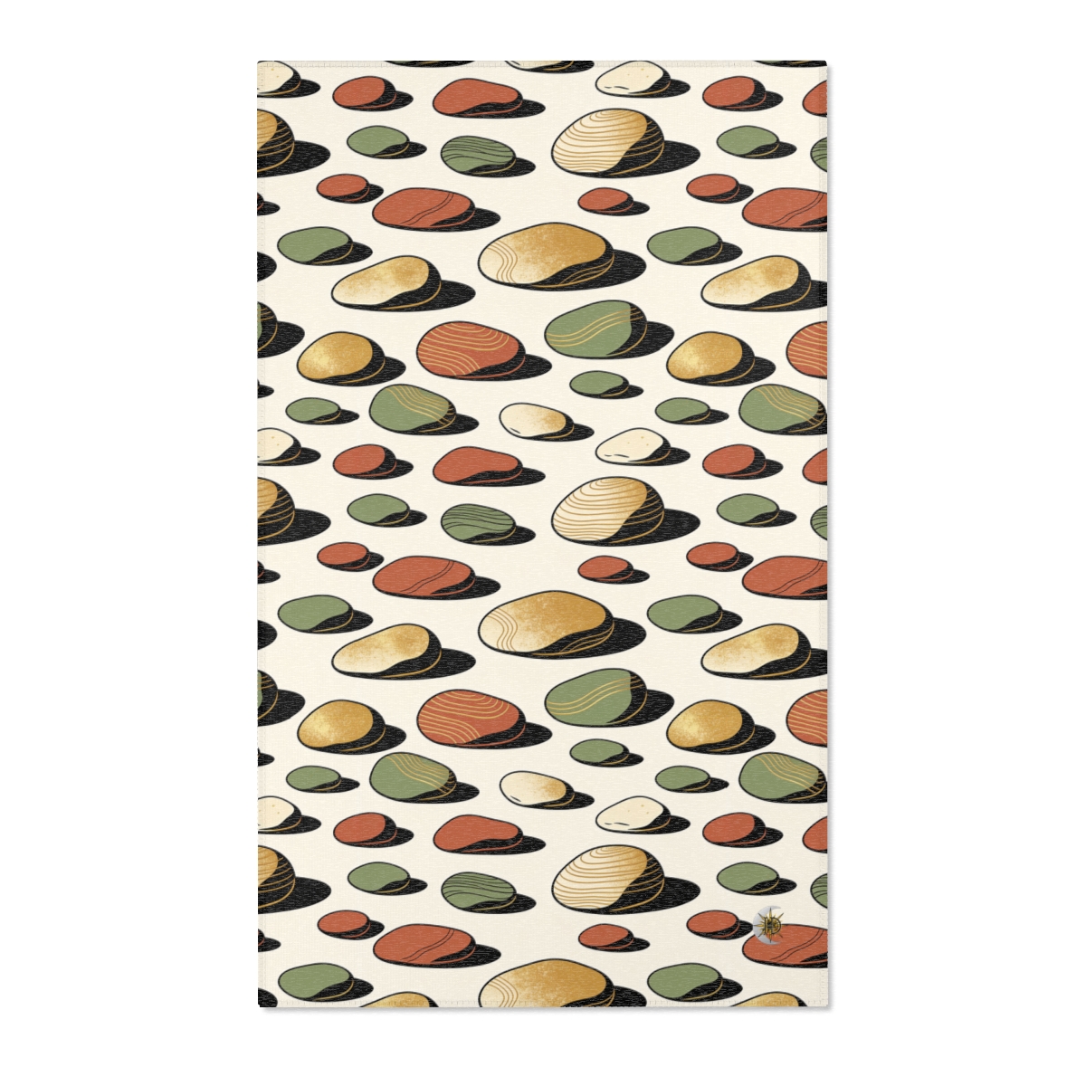 HD Riverstone Scatter Polyester Chenille Area Rug — additional view