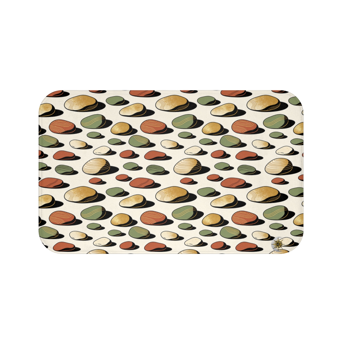 HD Riverstone Scatter Memory-Foam Bath Mat
