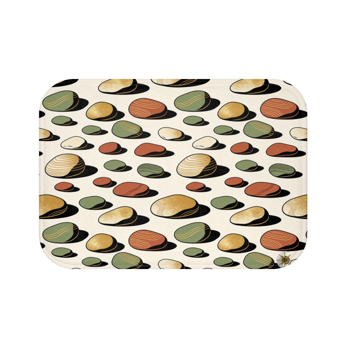 HD Riverstone Scatter Memory-Foam Bath Mat — additional view