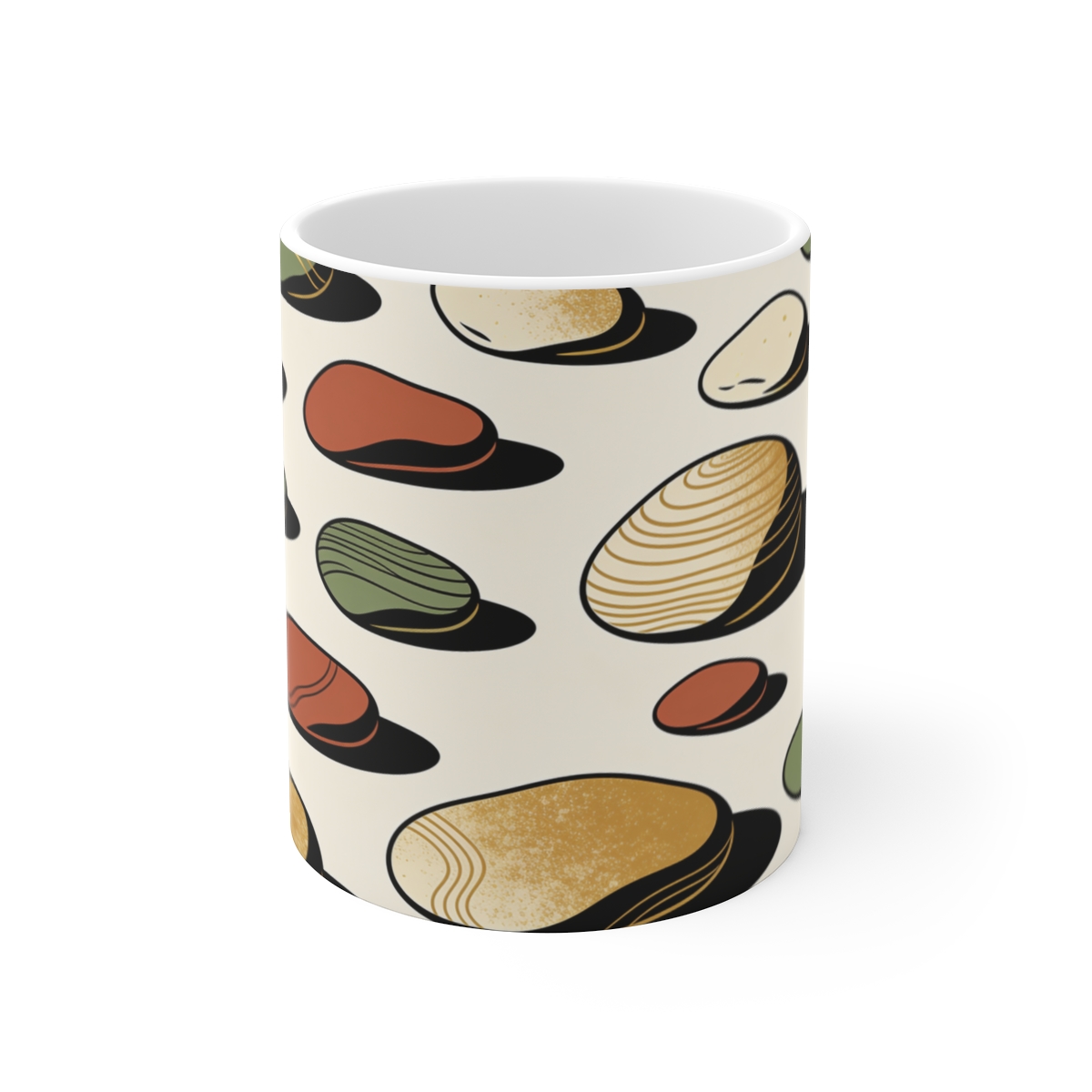 HD Riverstone Scatter Ceramic Mug 11oz