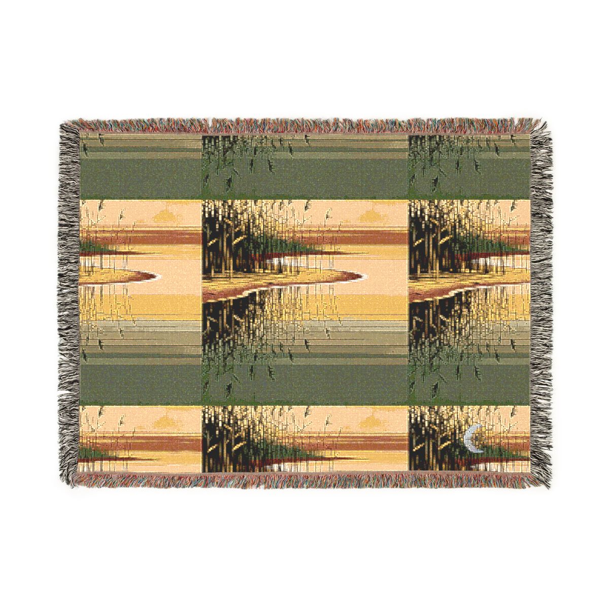 HD Amber Reedshore 100% Cotton Woven Blanket — additional view
