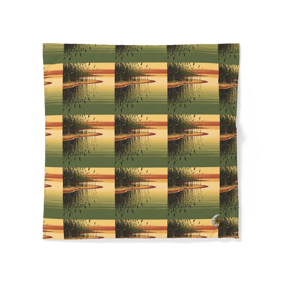 HD Amber Reedshore 100% Cotton Duvet Cover — additional view
