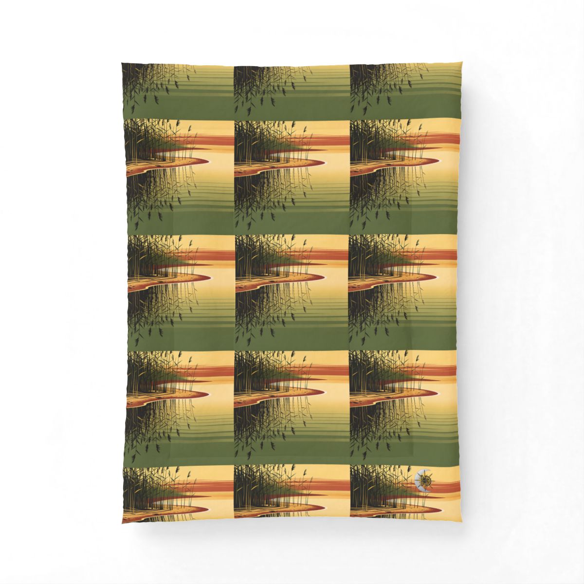 HD Amber Reedshore Cotton-Shell Comforter — additional view