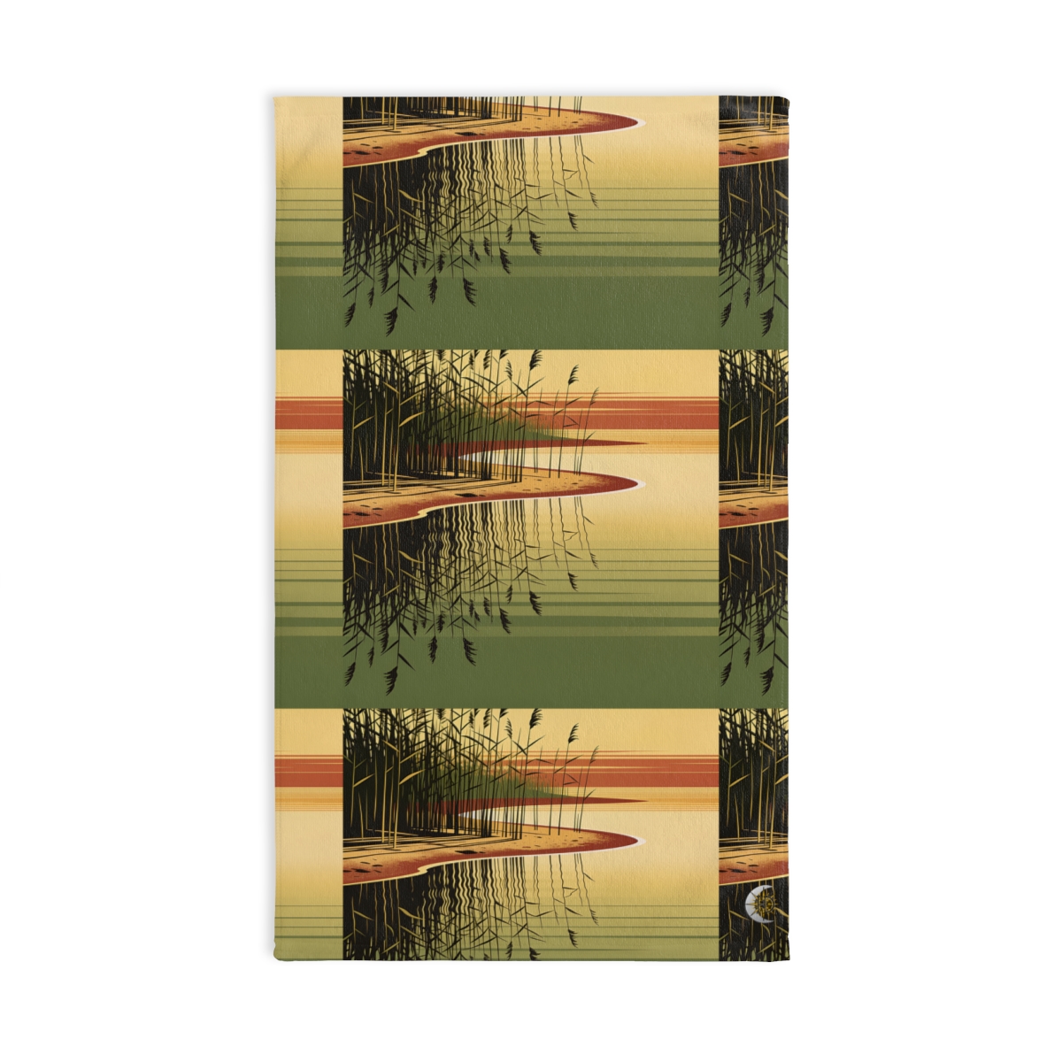 HD Amber Reedshore Printed Hand Towel