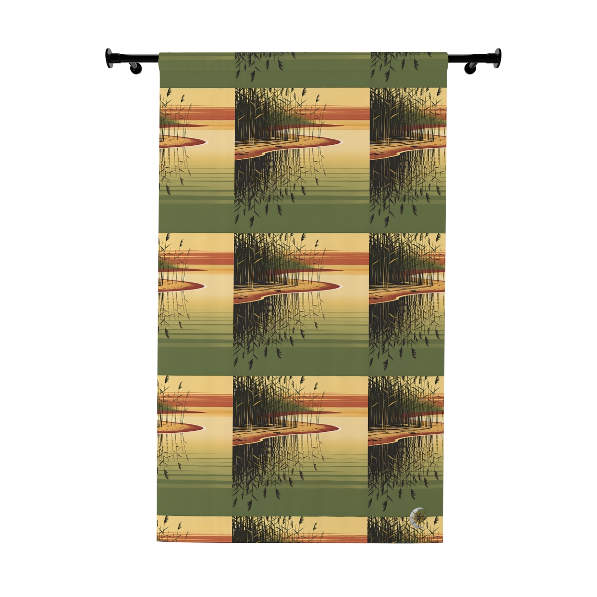 HD Amber Reedshore Blackout Window Curtain Panel