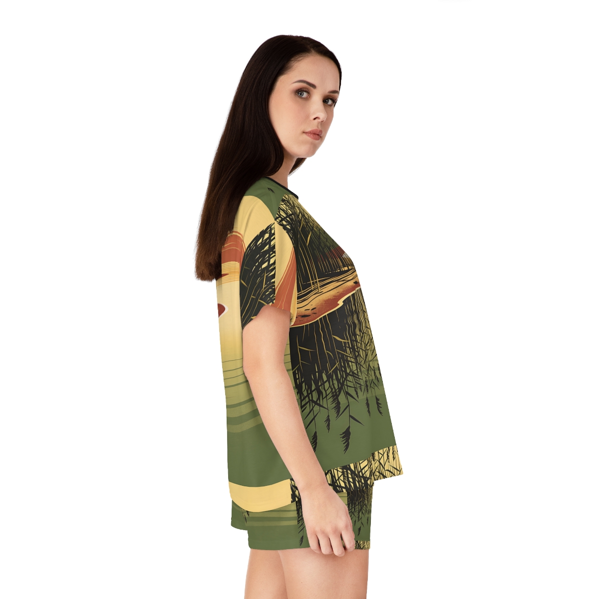 HD Amber Reedshore Women’s Short Pajama Set — additional view