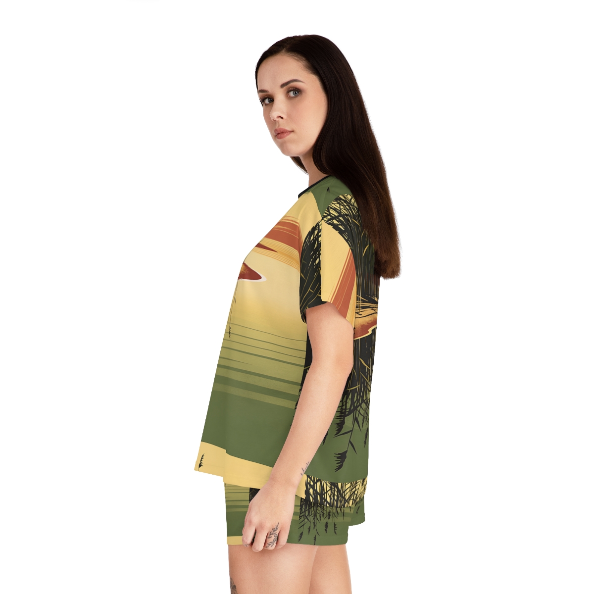 HD Amber Reedshore Women’s Short Pajama Set — additional view