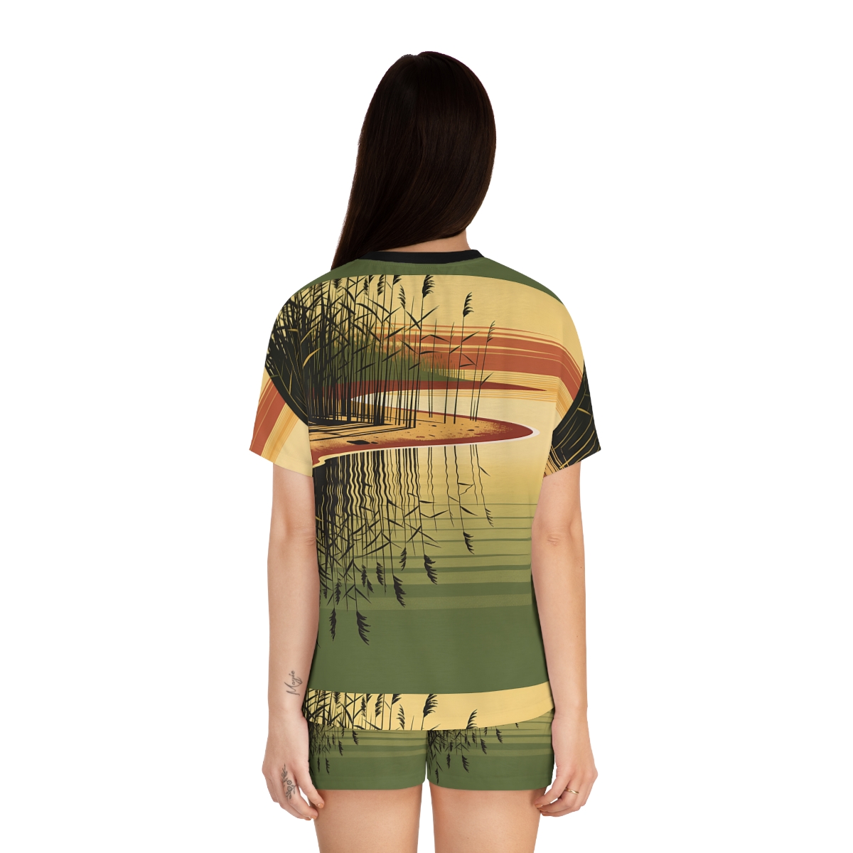 HD Amber Reedshore Women’s Short Pajama Set — additional view