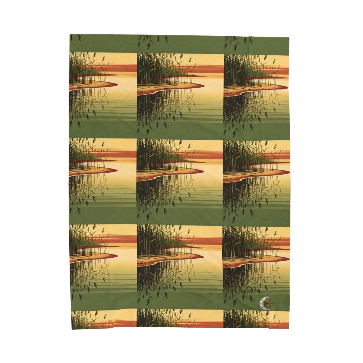 HD Amber Reedshore Velveteen Plush Blanket — additional view