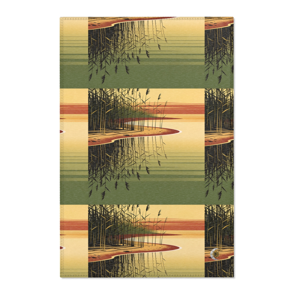 HD Amber Reedshore Polyester Chenille Area Rug