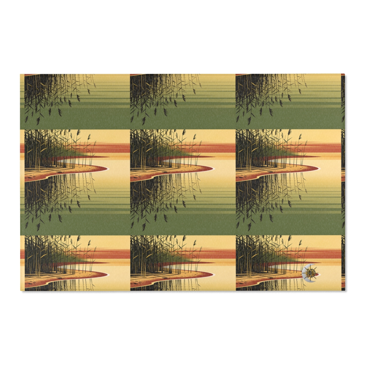 HD Amber Reedshore Polyester Chenille Area Rug — additional view