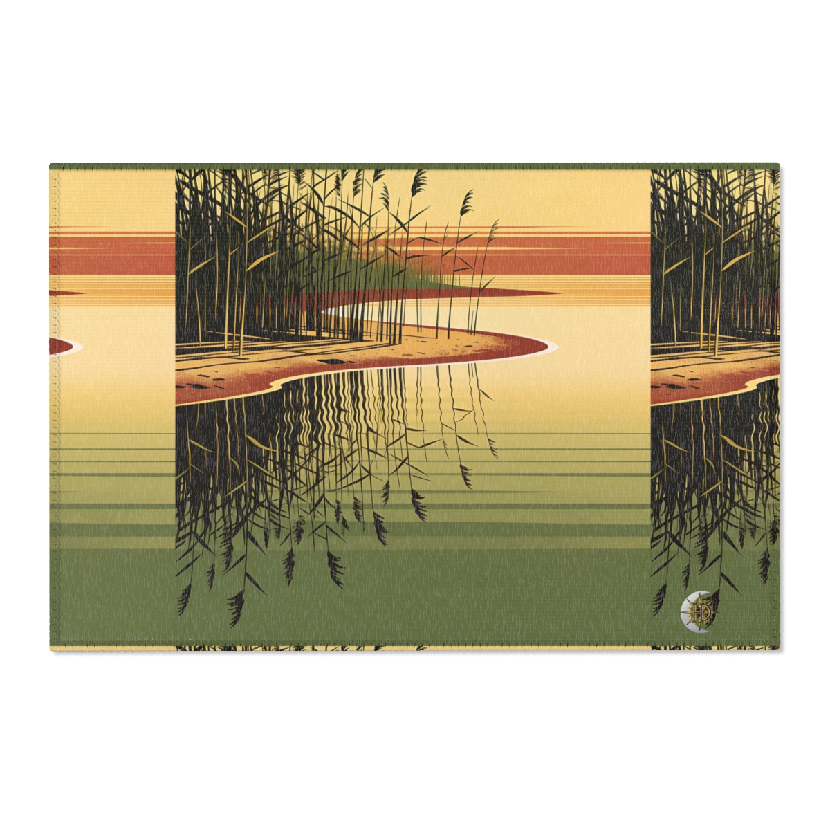 HD Amber Reedshore Polyester Chenille Area Rug — additional view