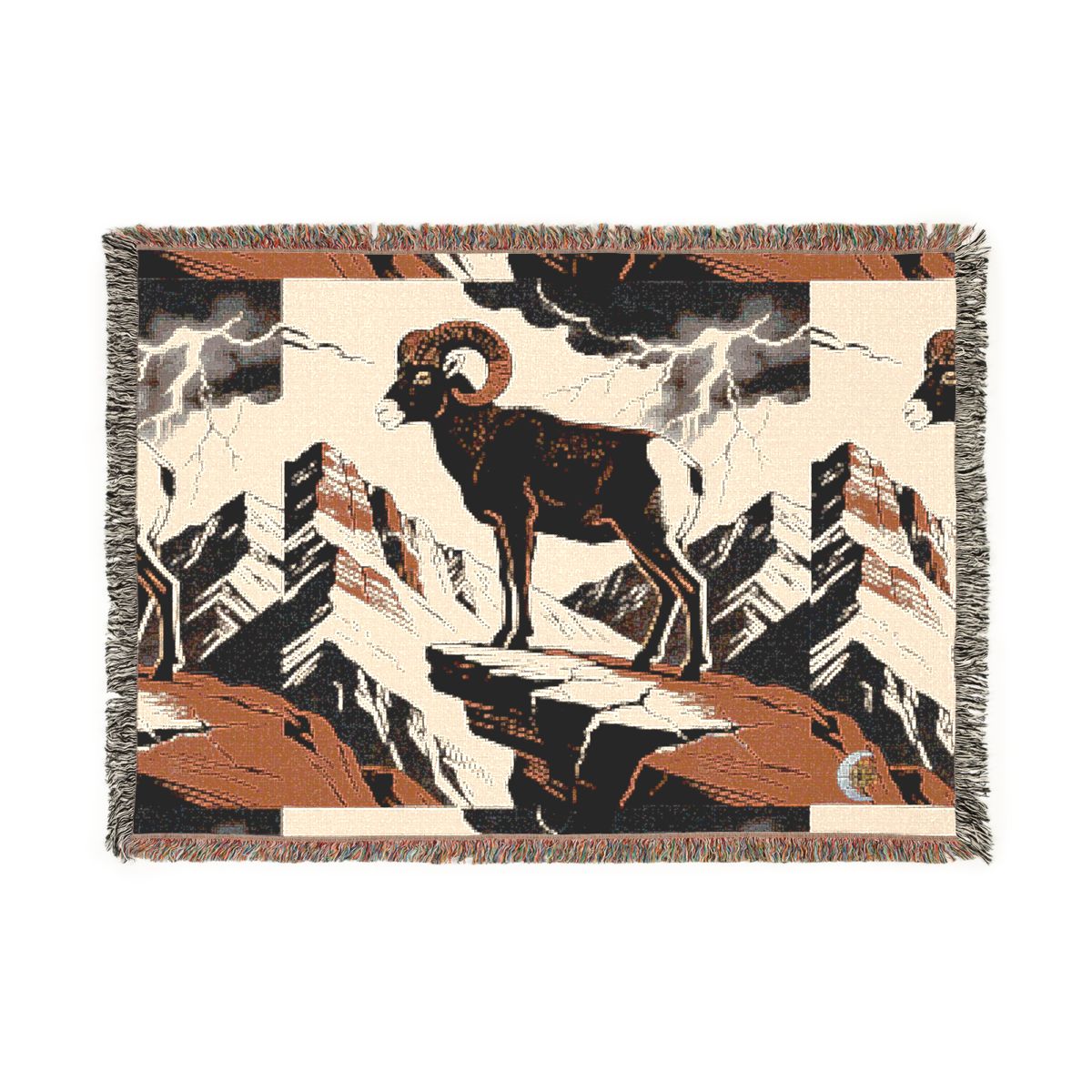HD Stormridge Ram 100% Cotton Woven Blanket