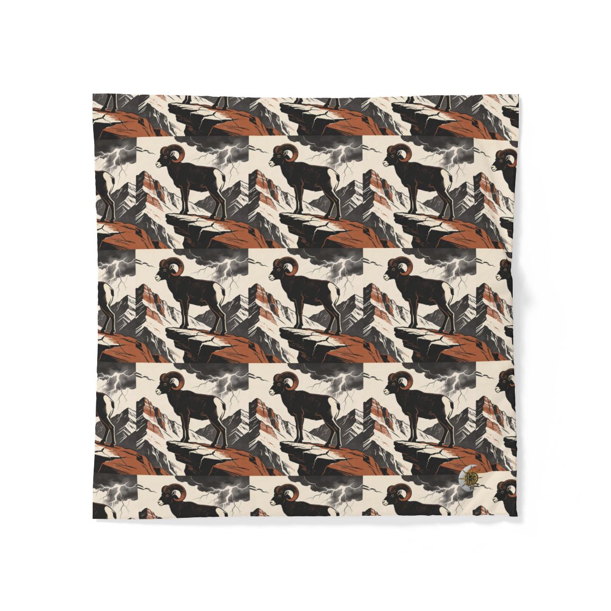 HD Stormridge Ram 100% Cotton Duvet Cover — additional view