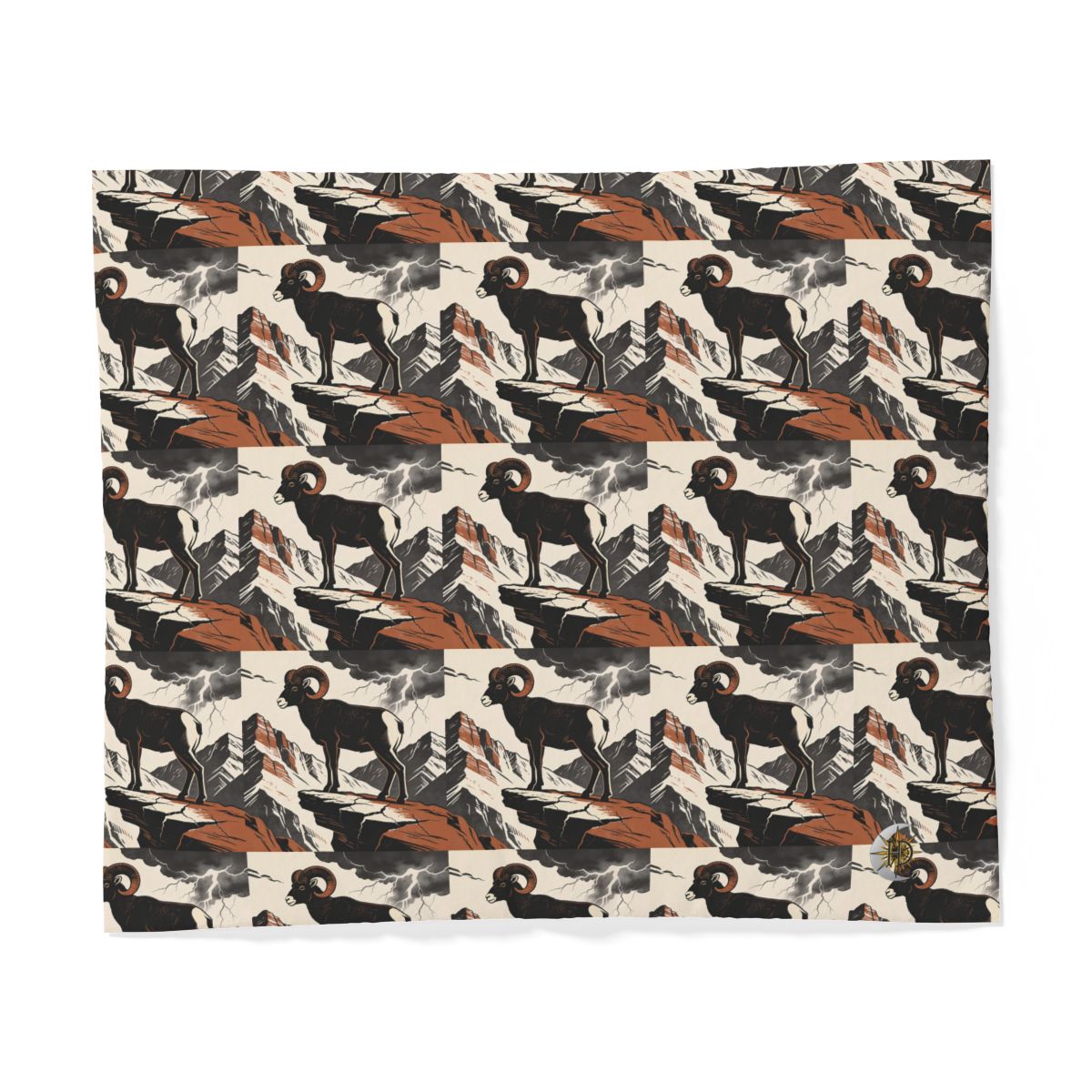 HD Stormridge Ram 100% Cotton Duvet Cover — additional view