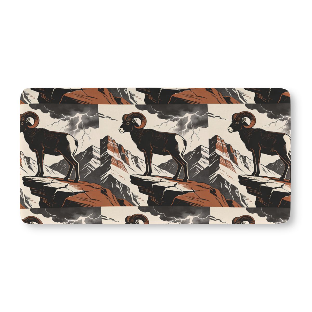 HD Stormridge Ram Fitted Crib Sheet — additional view