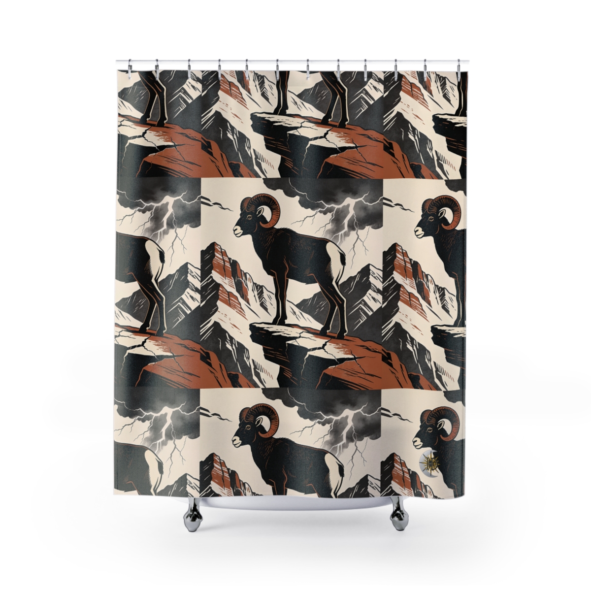 HD Stormridge Ram Shower Curtain