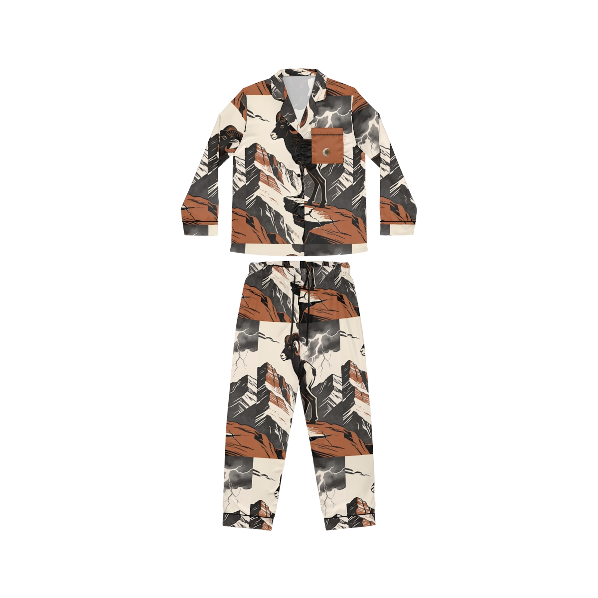 HD Stormridge Ram Women’s Satin Pajama Set