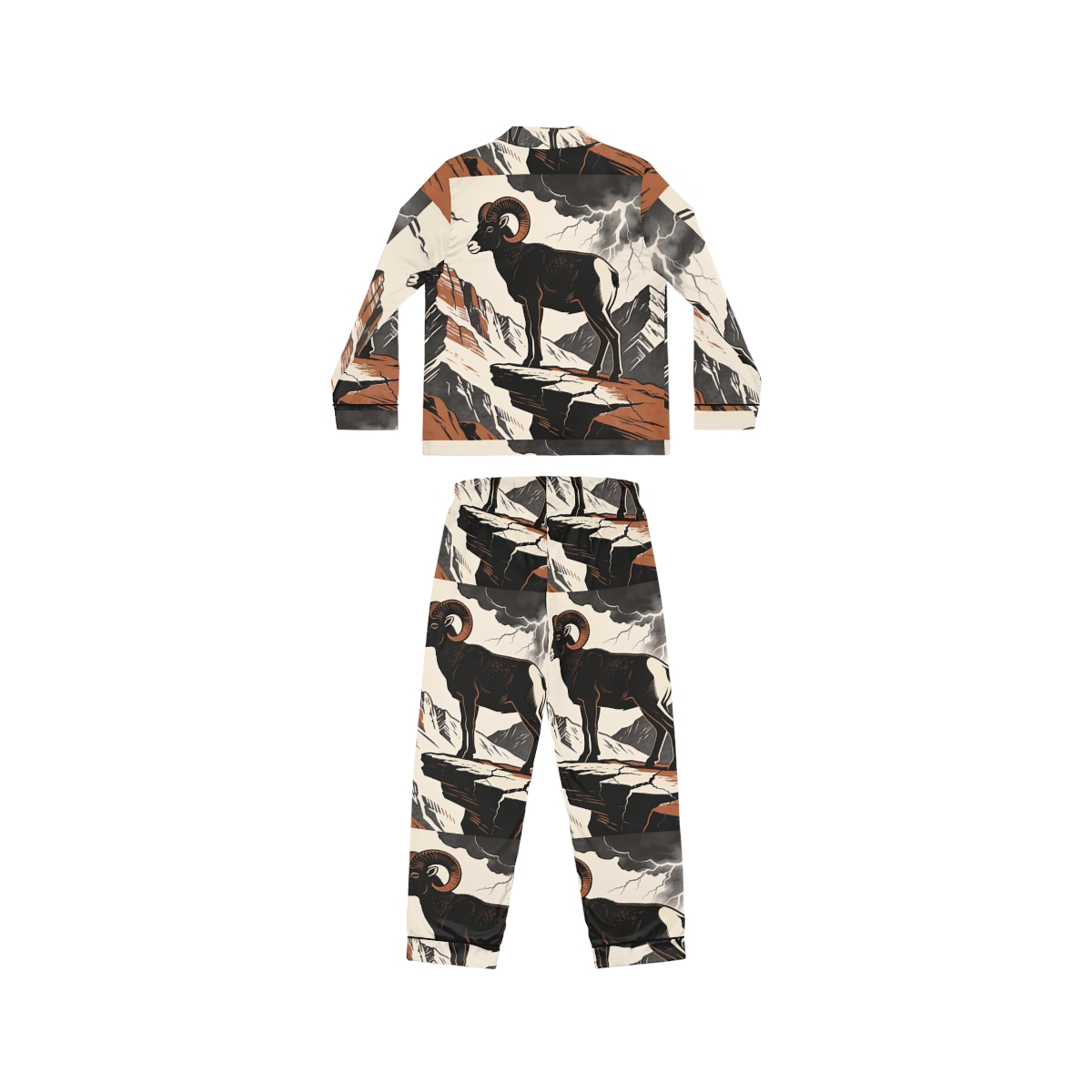 HD Stormridge Ram Women’s Satin Pajama Set — additional view