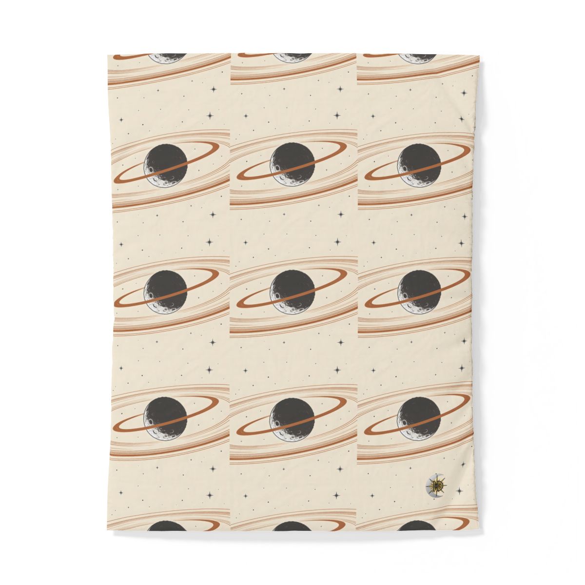 HD Copper Moon Rings 100% Cotton Duvet Cover