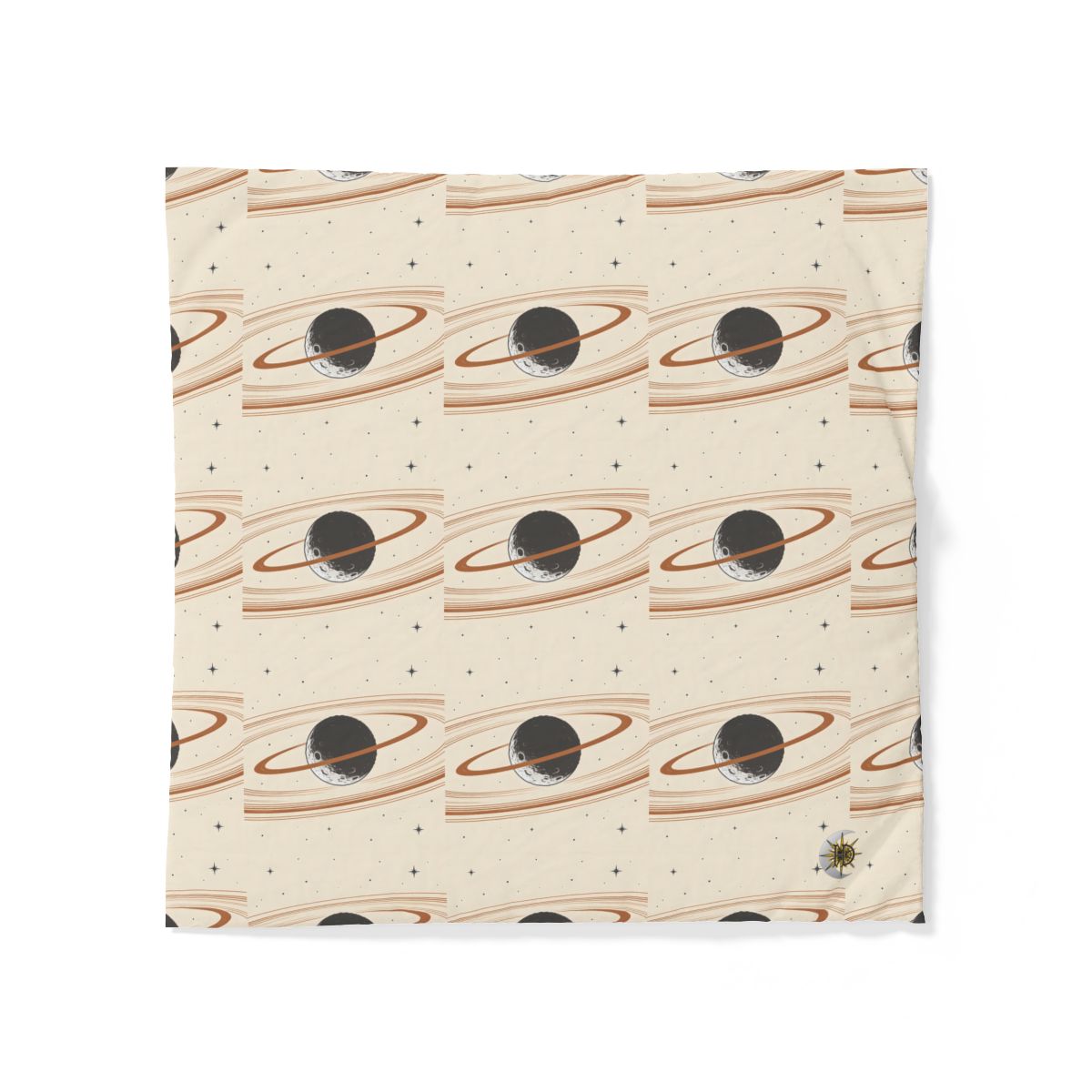 HD Copper Moon Rings 100% Cotton Duvet Cover — additional view