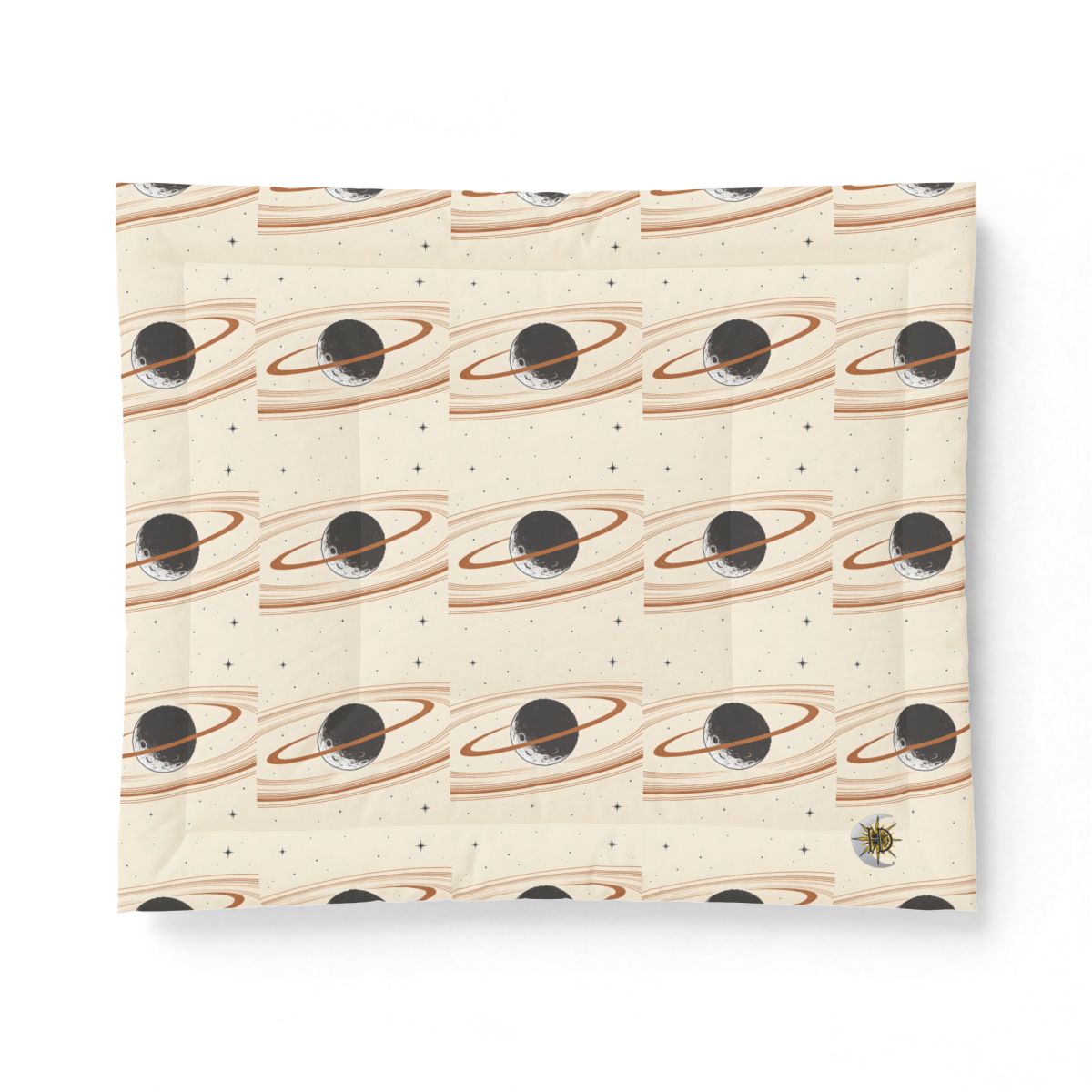 HD Copper Moon Rings Cotton-Shell Comforter